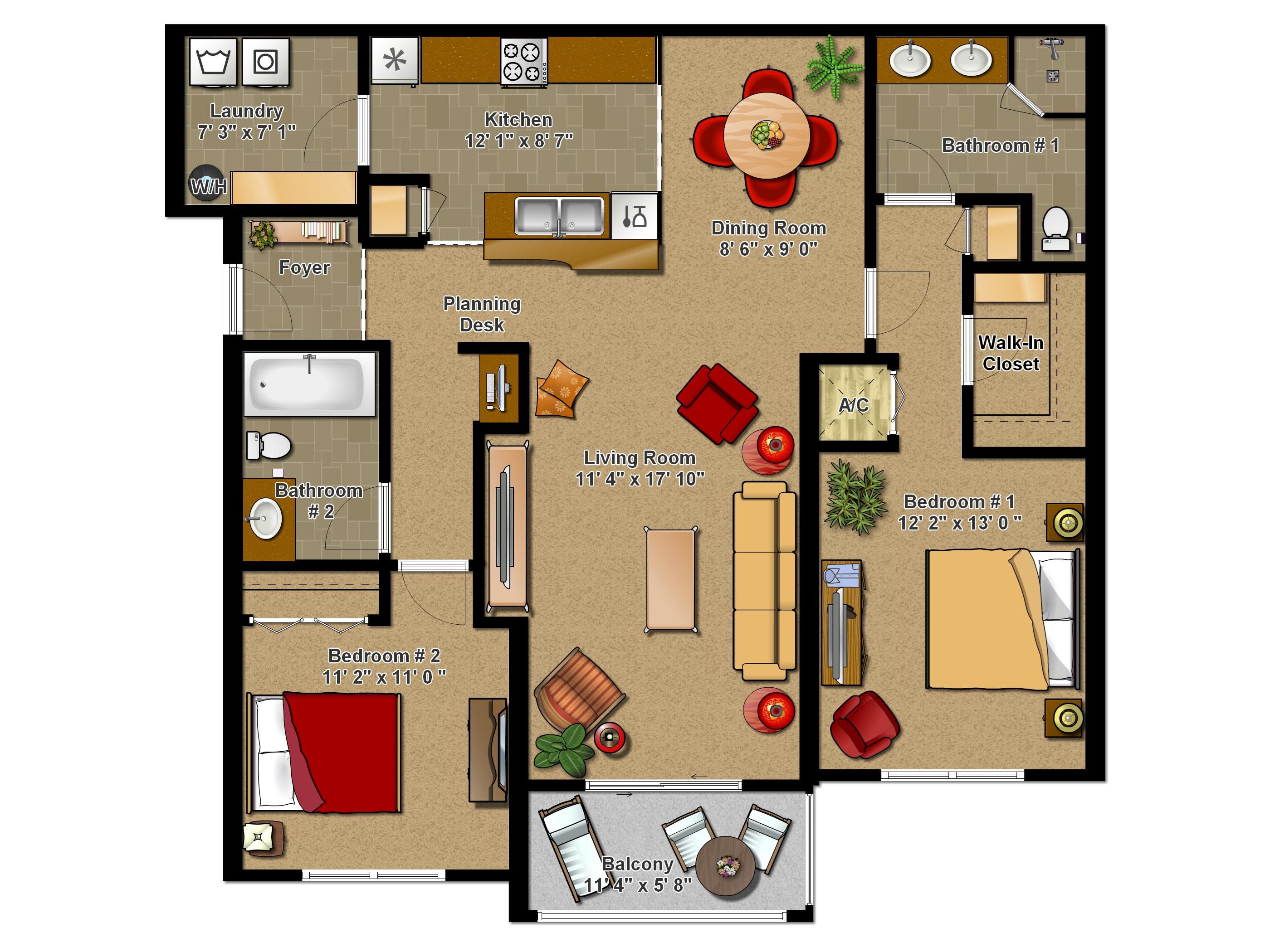 The Falls Floor Plan 1